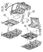 RW36VXLAC - Interior Trim: Wheelhouse Carpet, Right for Mopar Image