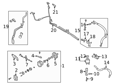Power Steering Hoses, Pumps, & Related Components for 2003 Nissan Maxima #0