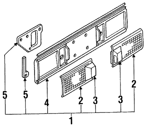 Finish Panel for 1991 Mazda Protege #0