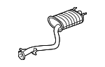 1743046580 - Exhaust: Muffler &amp; Pipe for Lexus: IS300 Image