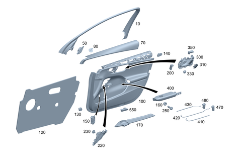 Front Door Trim for 2025 Mercedes-Benz C63 AMG S E Performance #0