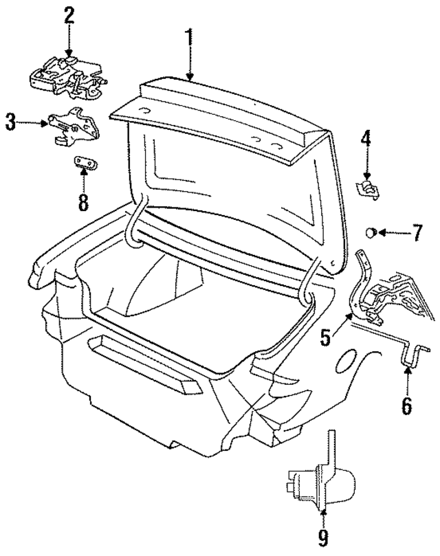 4723823 - Body: Trunk Lid for Mopar Image