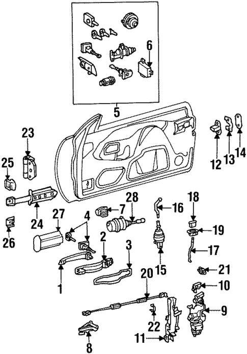Door for 1998 Mercedes-Benz CL600 #0