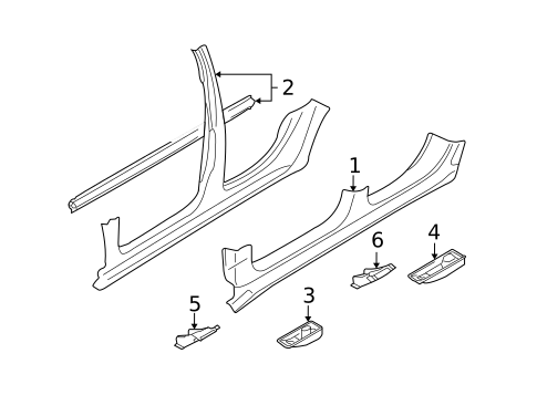 Rocker for 2009 Audi A6 Quattro #0