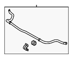 548102J100SJ - Suspension: Stabilizer Bar for Kia: Borrego Image