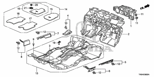 Floor Mat for 2013 Honda Fit #0