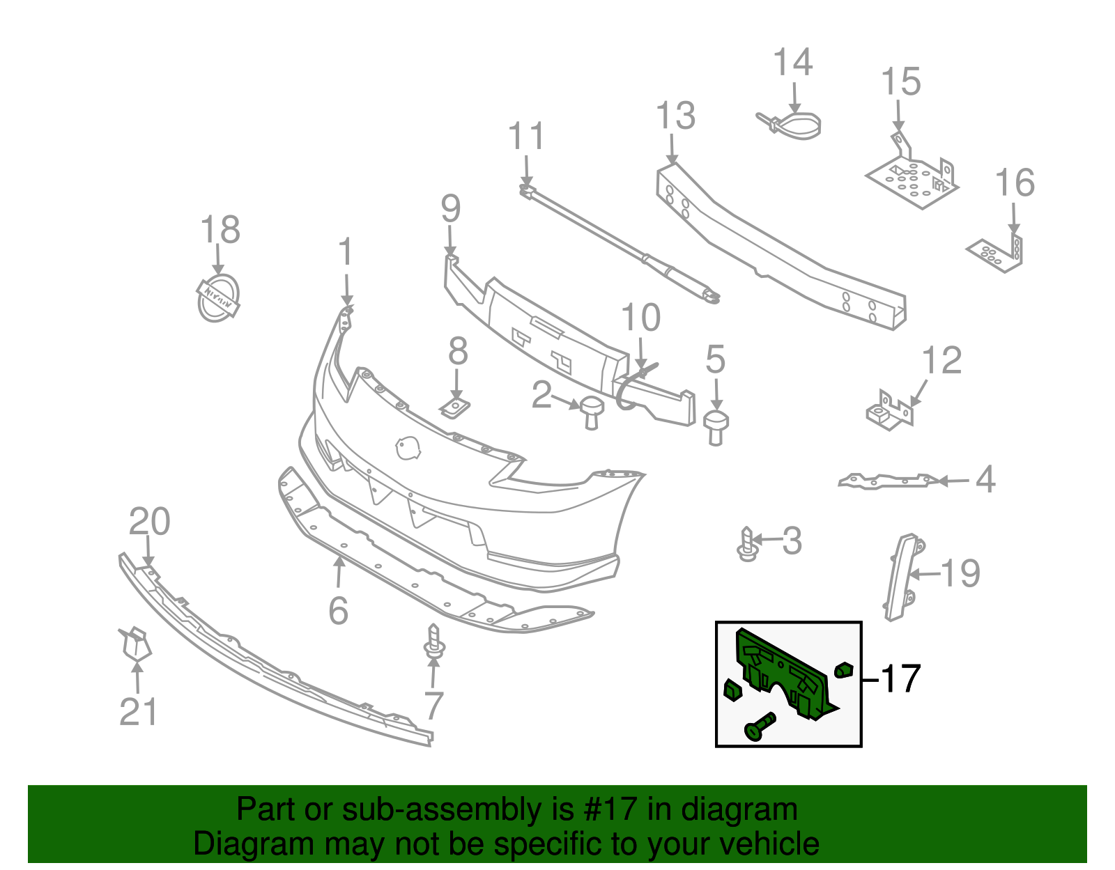 License Bracket - Nissan (K6210-1A45A)