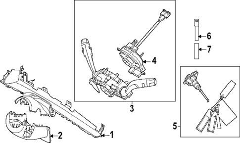 Shroud, Switches & Levers for 2025 Hyundai Tucson #0