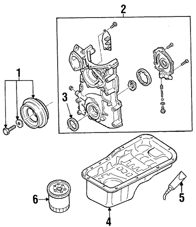 1350070F01 - : Engine Oil Pump for Nissan Image