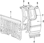MB549722 - : Side Sill for Mitsubishi: Mighty Max Image