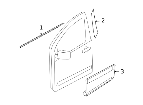 Exterior Trim - Front Door for 2010 INFINITI QX56 #0