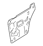 6L2Z7827458A - Body: Water Shield for Ford: Explorer, Explorer Sport Trac | Mercury: Mountaineer Image