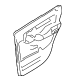 7L2Z7827406BAB - Body: Door Trim Panel for Ford: Explorer, Explorer Sport Trac Image