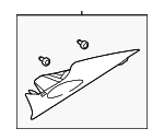 858503Q000TX - Body: Interior Quarter Panel Trim Panel for Hyundai Image