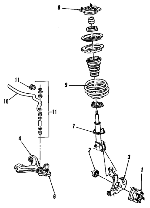 Front Brakes for 1993 Cadillac 60 Special #1