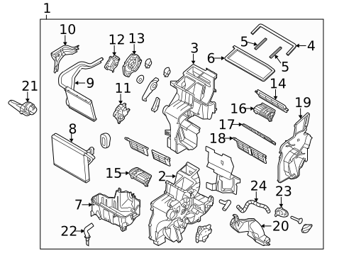 Condenser, Compressor & Lines for 2012 Kia Sportage #1
