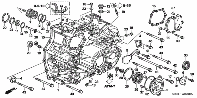 AT Transmission Case for 2007 Honda Accord #0