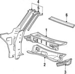 MB115434 - Body: Cowl Top Panel for Dodge: Power Ram 50, Ram 50 Image