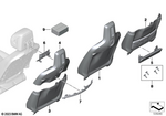 52105A41D37 - Seats: Rear Panel Comfort Seat Lower for BMW Image