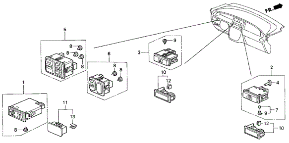 Switch for 1998 Honda Odyssey #0