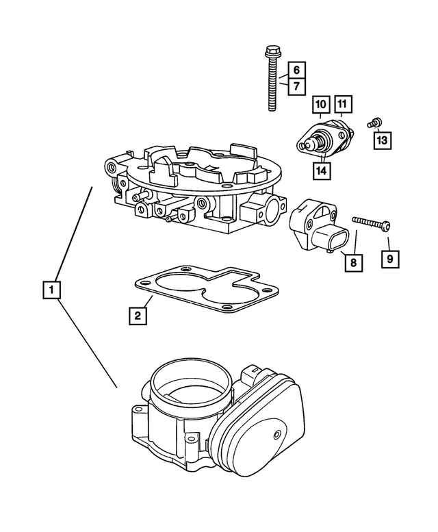 53030952AB - Fuel: Throttle Body To Intake Gasket for Mopar Image
