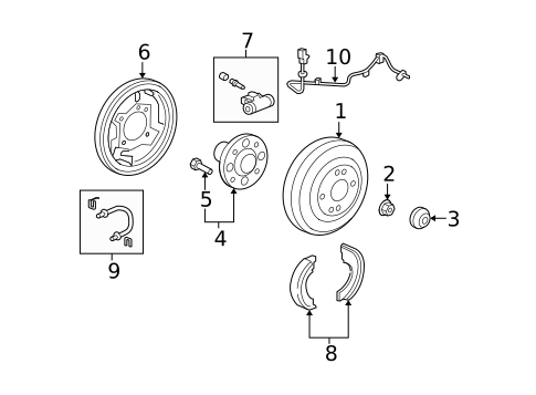 Rear Brakes for 2011 Honda Fit #0
