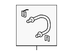 1466TF0000 - : 2009-2013 Honda Fit - Hose Set Rear Brake for Honda: Fit Image