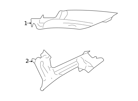 Interior Trim - Quarter Panels for 2005 Ford Five Hundred #0