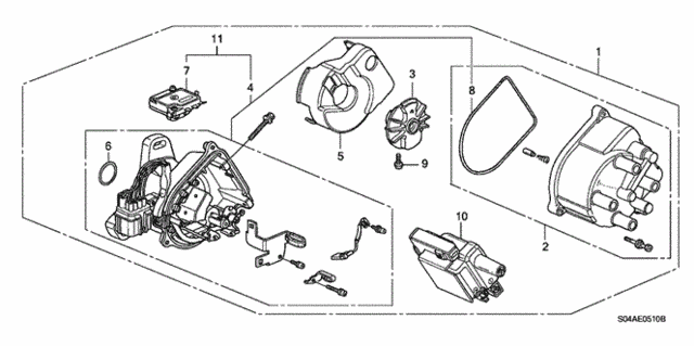 Distributor (TEC - Weastec) for 2000 Honda Civic #0