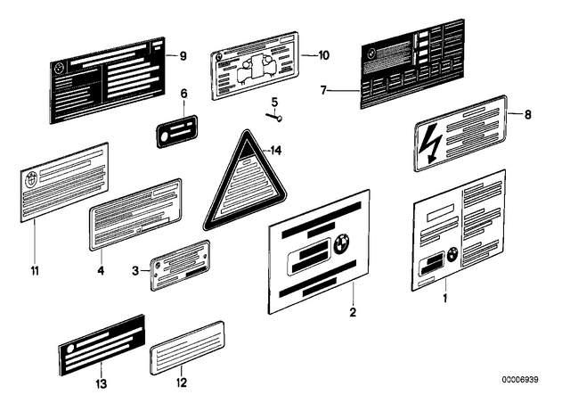 71212122014 - : Label "Transistorized Ignition" for BMW-Motorrad Image