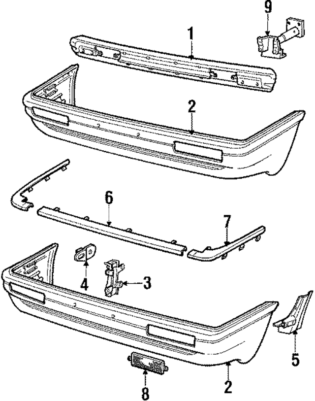 811807109H - Body: Face Bar for Audi Image