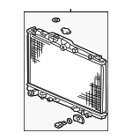 19010P8EA51 - : Radiator Assembly for Acura Image