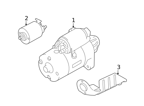Starter for 2004 Mitsubishi Endeavor #1