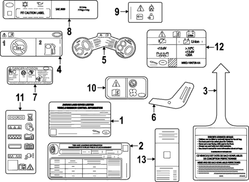 Labels for 2022 Land Rover Range Rover #0