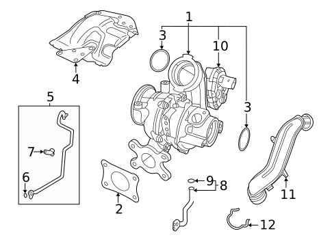 Turbocharger & Components for 2025 Volkswagen Taos #0