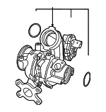 5E145702A - : Turbocharger for Volkswagen: Jetta, Taos Image