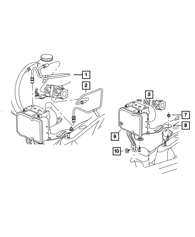 52109846AD - : Master Cylinder To Hcu Tube Assembly, Brake for Mopar Image