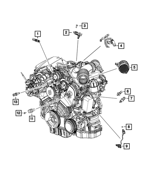 Sensors for 2014 Jeep Grand Cherokee #1