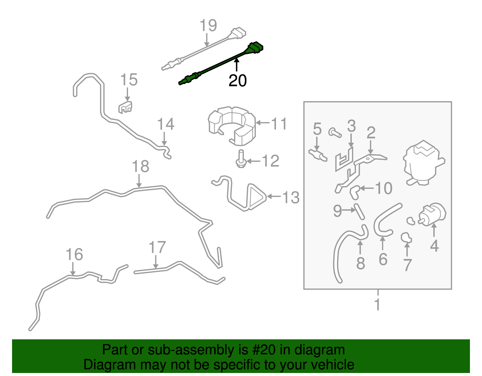 2003-2015 Audi Oxygen Sensor 1K0-998-262-E | OEM Parts Online