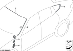 51139880520 - : Primed Drip Molding, Right for BMW Image