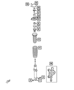 68337466AA - Rear Suspension: Suspension Strut for Mopar Image image