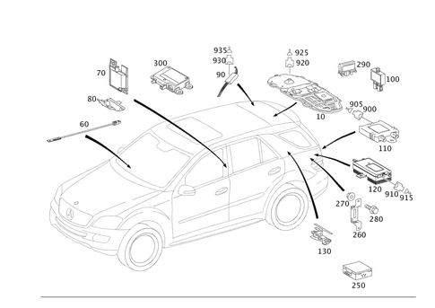Antenna for 2005 Mercedes-Benz ML500 #0