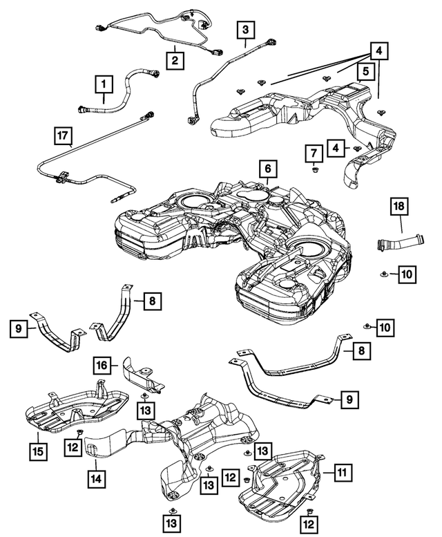 4578788AC - Fuel and Accelerator Pedal: Fuel Supply Hose for Mopar Image