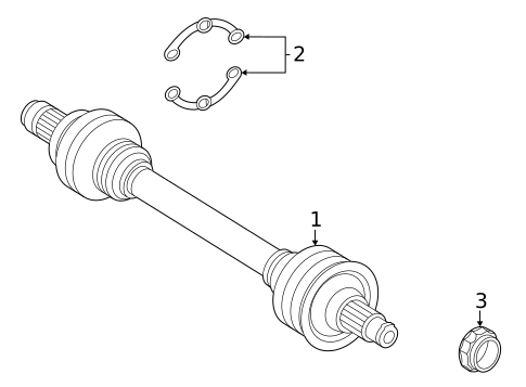 Axle & Differential for 2021 Mercedes-Benz AMG&reg; GT C #0