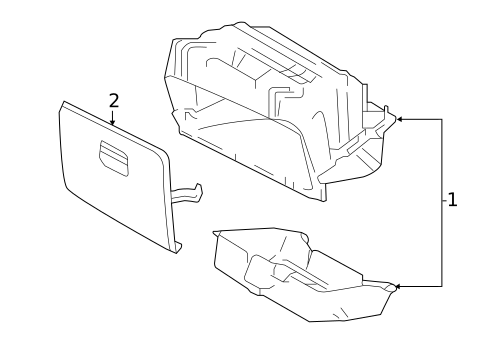 Glove Box for 2017 Nissan NV200 #0