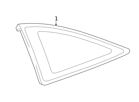 Glass & Hardware for 2006 Toyota Solara #0