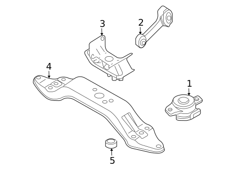 Engine & Trans Mounting for 2009 Subaru Outback #0