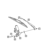 5126206AA - Wiper/Lock Cylinder and Keys: Nut for Dodge: Sprinter 2500, Sprinter 3500 Image