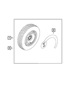 68427540AA - Wheels: Temporary Spare Tire Warning Label for Mopar Image