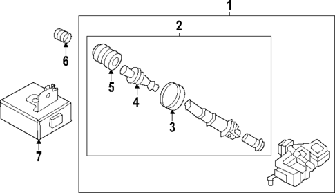 Tire Pressure Monitor Components for 2024 Nissan Z #0